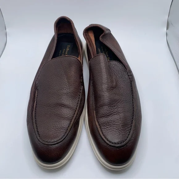 To Boot New York Forza brown leather loafers size 8 Mens 1624
